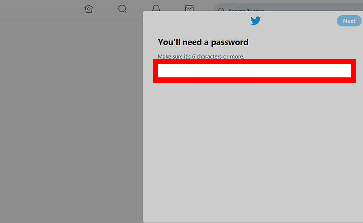Create a password