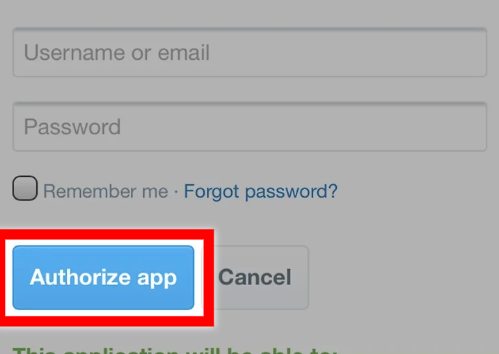 Authorize app