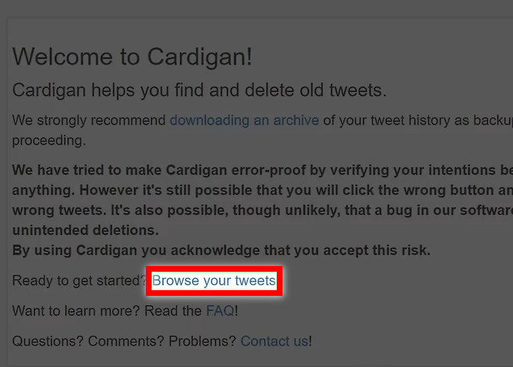 Browse Tweets