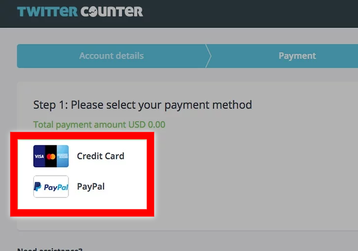 payment method