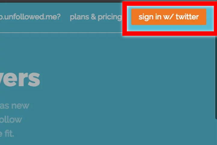 sign in with Twitter