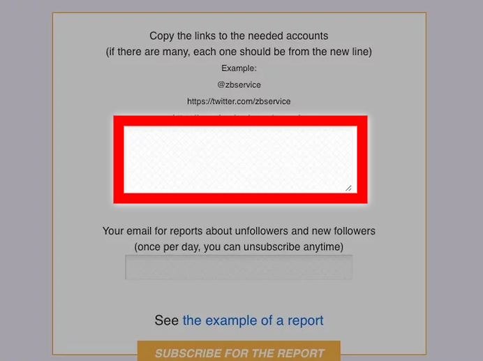 username box