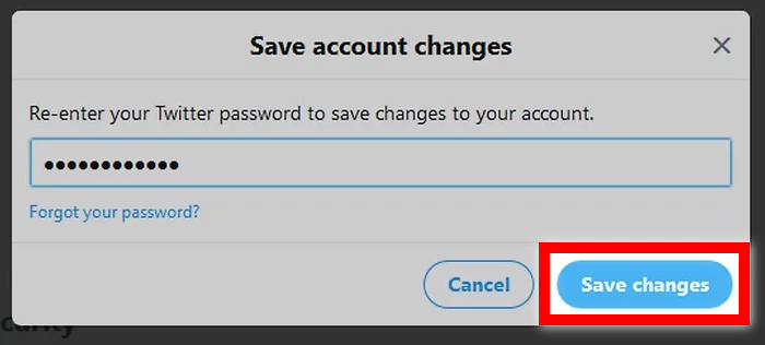 Click Save changes