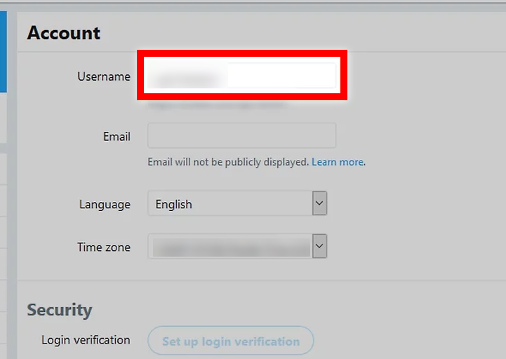 Click the "Username" text box
