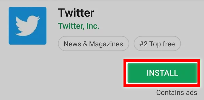 Download the Twitter app