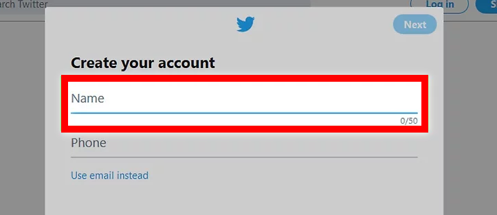Enter a name