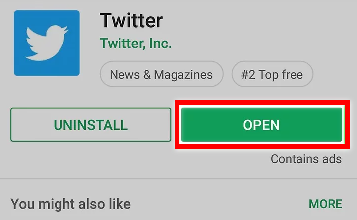 Open Twitter