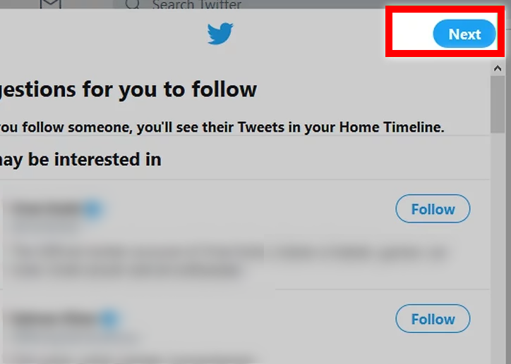 Select people to follow