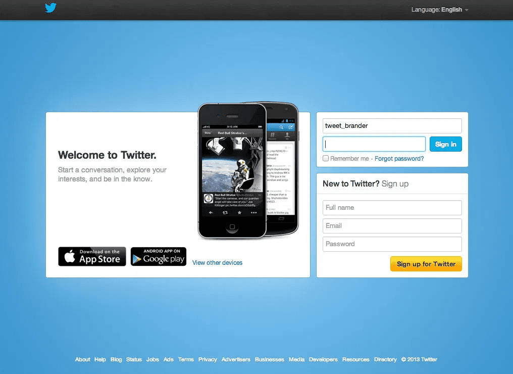 Signing Up