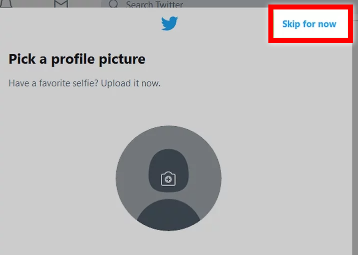 Skip for now