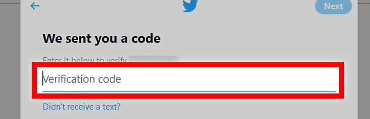 Verify your phone number