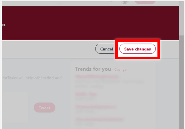 save changes